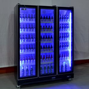 Refroidisseur de boissons en verre à plusieurs étages, réfrigérateur vertical de boissons debout - Product Image 3