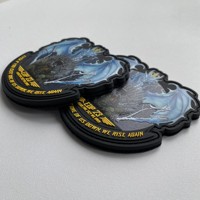 Patch en PVC souple personnalisé avec logo, patch 3D thermocollant, appliques autocollantes personnalisées, badge en caoutchouc, patchs à coudre