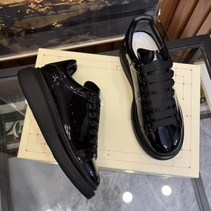 Zapatos de Diseñador de Lujo Nuevos del 2025, Zapatos Deportivos de Moda con Cordones de Cuero de Color Sólido para Hombre y Mujer, Estilo Caminar - Product Image 3