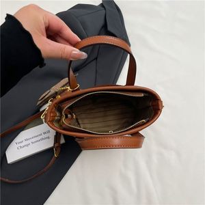 Bolso de Mujer a la Moda, Gran Capacidad, Estilo Lujoso, Forma de Cubo, Material PU Estampado.99126 - Product Image 4