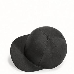 หมวกเบสบอลสีพื้น ทรงแบน สไตล์ฮิปฮอป 6 แผง แบบ Snapback - Product Image 6