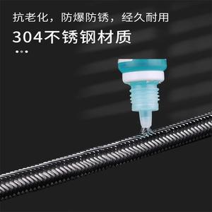 Manguera trenzada de acero inoxidable de 1/2 pulgada de diámetro interior, tubo de entrada y salida para calentador de agua y grifo de inodoro de alta presión - Product Image 4