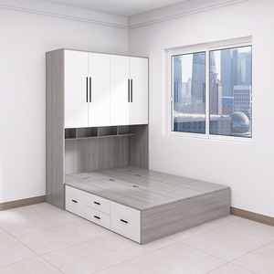 Letto Tatami Multifunzionale Personalizzabile e Mobile in Legno con Contenitore per Uso Scolastico e Alberghiero, Arredamento per Camera da Letto dei Bambini - Product Image 2