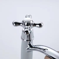 Robinet de salle de bain chromé à poignée unique, robinet d'évier de cuisine en zinc, robinet d'eau froide à prix d'usine, vente en gros