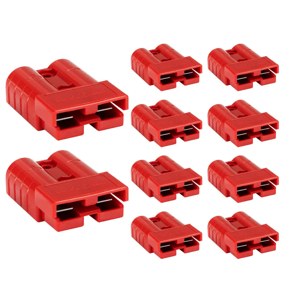 ATEM POWER Red Plug Used To Battery 2PIN 50A Forklift Battery Connector Anderson Type 2pole Connector