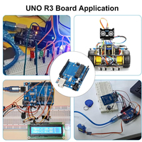 Carte de développement Arduino UNO R3 avec câble USB, module microcontrôleur ATmega328P ATmega16U2