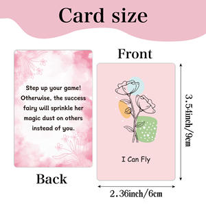 Carte d'affirmation <span class=keywords><strong>en</strong></span> papier Badass imprimée personnalisée cadeaux de soins personnels inspirant quotidien motivationnel pleine conscience - Product Image 4