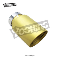 Embouts d'échappement universels en acier inoxydable OBM avec finition dorée pour divers modèles, tuyau d'échappement de course, embout de tuyau d'échappement plaqué or