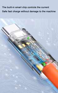 Mới Nhất Chứng Nhận 1M 2M 3M Cáp Dữ Liệu Loại C Kẽm Hợp Kim Loại C Cáp Sạc Nhanh TPE Silicone Dây USB A Để USB C Cáp - Product Image 4