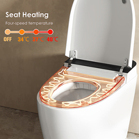 WC intelligent pour usage domestique, cuvette de toilette électrique, bidet intégré, toilette en céramique entièrement automatique, WC intelligent moderne