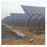 Serre solaire passive moderne commerciale avec grand panneau solaire transparent pour la culture de légumes