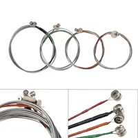 4PCS Double Bass Strings Full Set (G-D-A-E) Double Bass String Steel Core Nickel Wound Ball End Upright Bass