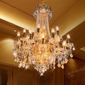 European Crystal Chandelier Luxury <b>Candle</b> Chandelier Living Room Lamp Atmospheric Villa Chandelier - Product Image 3
