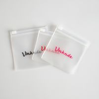 Sac à fermeture éclair en PVC transparent réutilisable personnalisé de petite taille pour cosmétiques, bijoux, emballage de bagues, pochette à fermeture éclair avec logo