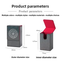 Boîte de rangement portable pour cartes de tarot avec couvercle magnétique, personnalisable en usine, grande taille, pour collectionneurs de cartes