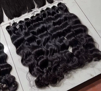 Cheveux vierges bruts vietnamiens et indiens, 100 % non traités, lisses comme des baguettes, double épaisseur, en lots pour tissage, prix usine, effet Body Wave