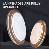 Plafonnier LED de style japonais pour intérieur, salon, chambre à coucher, salle à manger, bureau, balcon, lampe LED monocolore