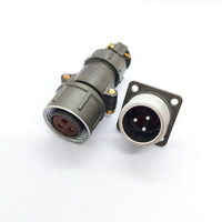 Connecteurs circulaires à baïonnette P20 standard russe P20J3A P20K3Q, boîtier en aluminium, contact en laiton pour équipement d'alimentation industriel