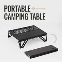 Table pliante miniature moderne pour l'extérieur, ultra-légère, portable, petite table à thé, barbecue, alpinisme, pique-nique, pour une seule personne