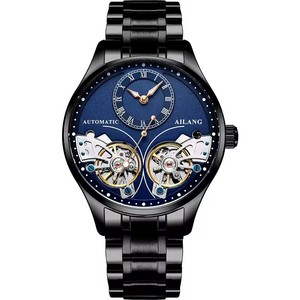 Envío Directo AILANG Reloj de Pulsera de Lujo para Hombre, Automático, Mecánico, Doble Tourbillon, Acero Inoxidable, Resistente al Agua, Esqueleto - Product Image 6