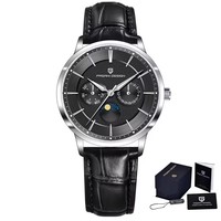 Montre à quartz Pagani Design à six aiguilles pour homme, bracelet de luxe, chronographe, étanche, phase de lune, Reloj De Pulsera 1795