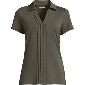 Polo Ligero de Manga Corta para Mujer FOXA, Cuello Abierto con Pliegues, Transpirable, Corte Regular - Product Image 3