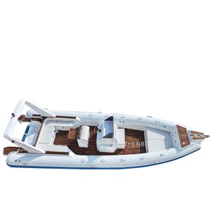 Nouveau design 2026, prix usine, bateau semi-rigide gonflable <span class=keywords><strong>de</strong></span> pêche à coque en fibre <span class=keywords><strong>de</strong></span> verre <span class=keywords><strong>de</strong></span> 28 pieds avec fond en V profond - Product Image 4