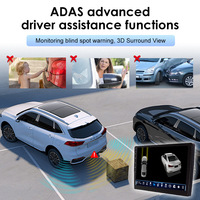 Universel 4 canaux 360 degrés oiseau caméra voiture satereo système 4G android 10.36 pouces lecteur multimédia de voiture avec navigation gps