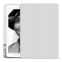 Étui en Silicone avec porte-crayon, pour nouvelle IPad Pro 2021 11 Air5 Air4 10.9 8e 10 2 Mini 5, housse de protection transparente TPU