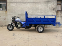 200cc Benzin-Dreirad mit offener Ladefläche, Überdachung, 3-Rad-Motorrad, Schwerlast-Motordreirad für den landwirtschaftlichen Transport, 400kg+ Nutzlast