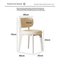Chaises de salle à manger en bois massif de style nordique moderne minimaliste avec dossier en cuir PU, meubles design pour hôtel, maison, salon, salle à manger
