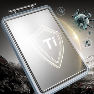 Planche à découper double face pour viande et fromage, en acier inoxydable personnalisé, avec rainure pour les jus - Product Image 2