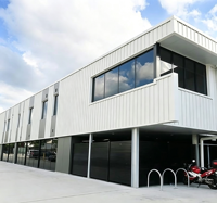 Bâtiment préfabriqué en structure acier économique, maison mobile 20ft 40ft, réponse rapide