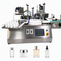 Machine de remplissage et de bouchage entièrement automatique CE, pompe péristaltique/piston/engrenage personnalisée, acier inoxydable 304, précision 0,01 ml