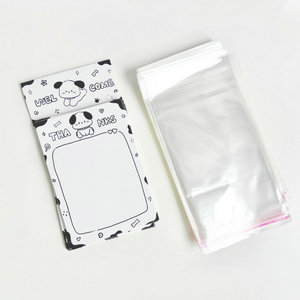 Nhỏ <span class=keywords><strong>Bopp</strong></span> <span class=keywords><strong>OPP</strong></span> Túi nhựa với treo tiêu đề cho quà tặng đóng gói túi in ấn cho khung ảnh - Product Image 6