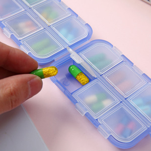 กล่องยาแบบพกพา 12 ช่อง 2 ชั้น ปิดสนิท สำหรับเดินทาง พร้อมฝาปิดและช่องแบ่ง - Product Image 2
