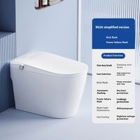 Toilettes intelligentes entièrement automatiques Commande vocale Multi-fonctionnelle Électrique Ménage Chauffage instantané Bidet Intégré S-Trap pour