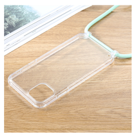 Étui de téléphone transparent en TPU anti-choc, mains libres, style simple, sac bandoulière, étui de protection pour collier, pour S22 Whale BT2206