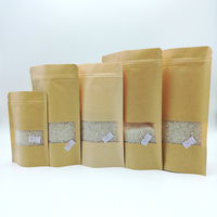 Sachet Doypack Personnalisé Refermable avec Fermeture Éclair pour Biscuits, Petit Sac en Papier Kraft pour Aliments