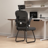 Chaise d'étude ergonomique en maille pour dortoir, bureau à domicile, confortable pour une utilisation prolongée, idéale pour l'école secondaire, modèle 267 avec cadre en arceau