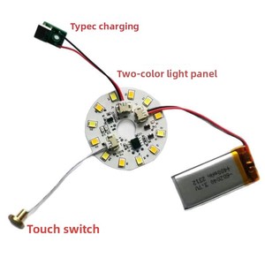 Kit de circuit de commande DIY pour cadre photo LED USB <span class=keywords><strong>5V</strong></span> trois couleurs, veilleuse à intensité tactile, blanc chaud, pour décoration de bureau artisanale - Product Image 5