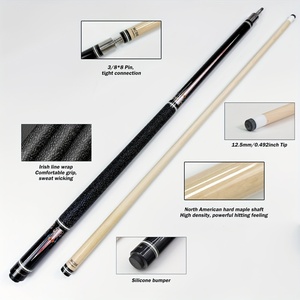 ไม้คิวพูล McDermott Z2 Series รุ่นมืออาชีพ - ไม้เมเปิลแคนาดาขนาด 58 นิ้ว, หัวคิวขนาด 12.5 มม. ลดการสะท้อนเพื่อการควบคุมที่ดี, แบบสองชิ้น - Product Image 2