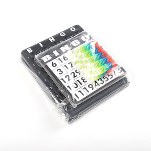 Ensemble de jeu de <span class=keywords><strong>bingo</strong></span> éducatif pour enfants Machine à balles numérotées en gros et cage pour enfants Black Iron & PET 6 joueurs - Product Image 2