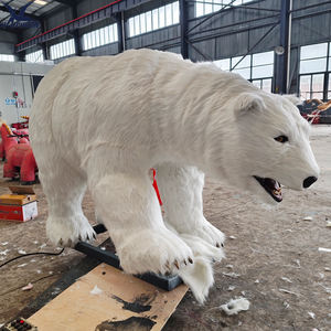 Ours polaire animatronique réaliste grandeur nature |   Accessoire interactif en fourrure mécanique pour animaux, idéal pour les parcs à thème et les expositions hivernales - Product Image 6
