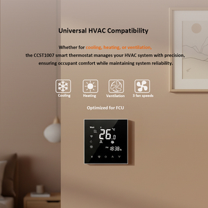 Thermostat intelligent programmable OEM pour climatiseur HVAC, contrôleur de thermostat de ventilo-convecteur Modbus Wifi 220v - Product Image 3