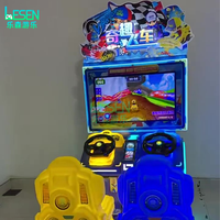 Machine de jeu de course de motos à deux joueurs, à monnayeur, pour lieux de divertissement, avec châssis d'équipement de jeu vidéo de grande taille