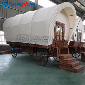 Tenda del carro di lusso dell'hotel della famiglia di fascia alta tenda rimovibile della carrozza del carro di conestoga adatta <span class=keywords><strong>per</strong></span> il campeggio all'aperto - Product Image 4
