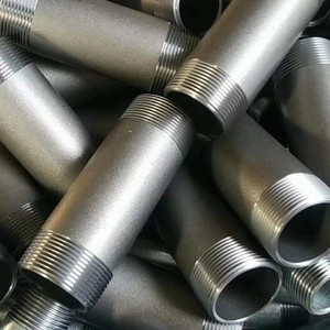 원활한 스테인리스 스틸 니플 304/316-주조 NPT (3/8 "" "X <span class=keywords><strong>1</strong></span>-<span class=keywords><strong>1</strong></span>/2" ") 로 나사산 처리 된 양쪽 끝, 배관 시스템에 적합 - Product Image 1