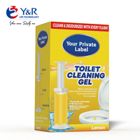 Gel de toilette désodorisant parfumé estampé de fleur jetable efficace pour l'élimination des taches et le nettoyage