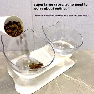 Nuevo Comedero Doble Elevado para Perros con Inclinación de 15 Grados, Plástico, Protege la Columna Cervical, 3 en 1, Ecológico, Fácil de Limpiar - Product Image 3